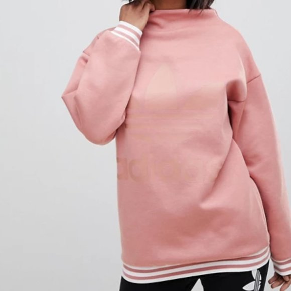adidas Sweaters - adidas Originals adicolor High Neck Pink Sweatshir